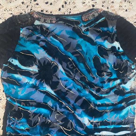 Custo Barcelona Lowxury velvet beaded mini dress - Picture 6 of 10